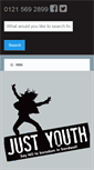 Mobile Screenshot of justyouth.org.uk
